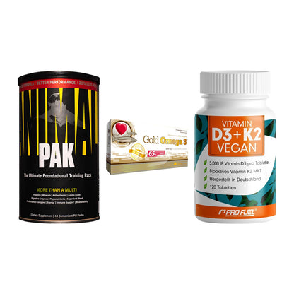 Grundversorgung: Universal + Olimp Omega 3 + ProFuel Vitamin – alle enthaltenen Artikel