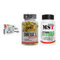 Grundversorgung: Olimp Vita-Min + MST Omega 3 + MST Vitamin D3 – alle enthaltenen Artikel
