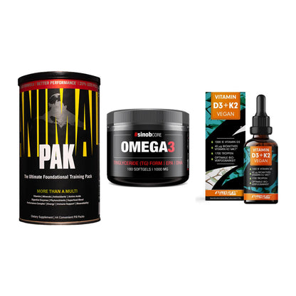 Grundversorgung: Universal + Sinob Omega 3 + ProFuel Vitamin – alle enthaltenen Artikel