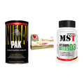 Grundversorgung: Universal + Olimp Omega 3 + MST Vitamin D3 – alle enthaltenen Artikel