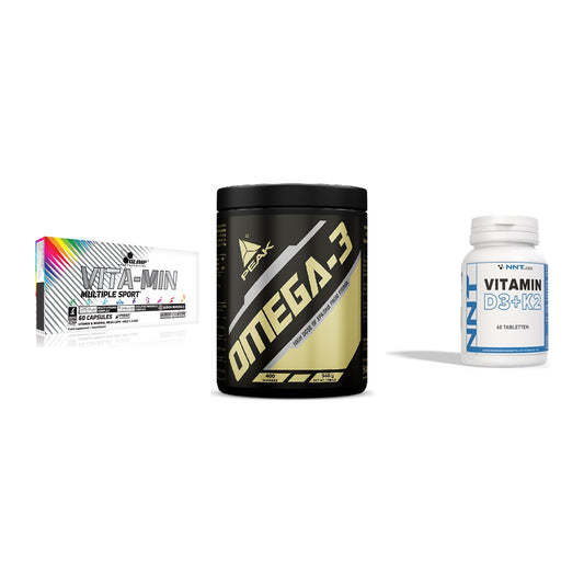 Grundversorgung: Olimp Vita-Min + Peak Omega-3 + NNT Vitamin – alle enthaltenen Artikel