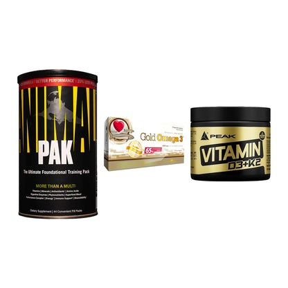 Grundversorgung: Universal + Olimp Omega 3 + Peak Vitamin – alle enthaltenen Artikel