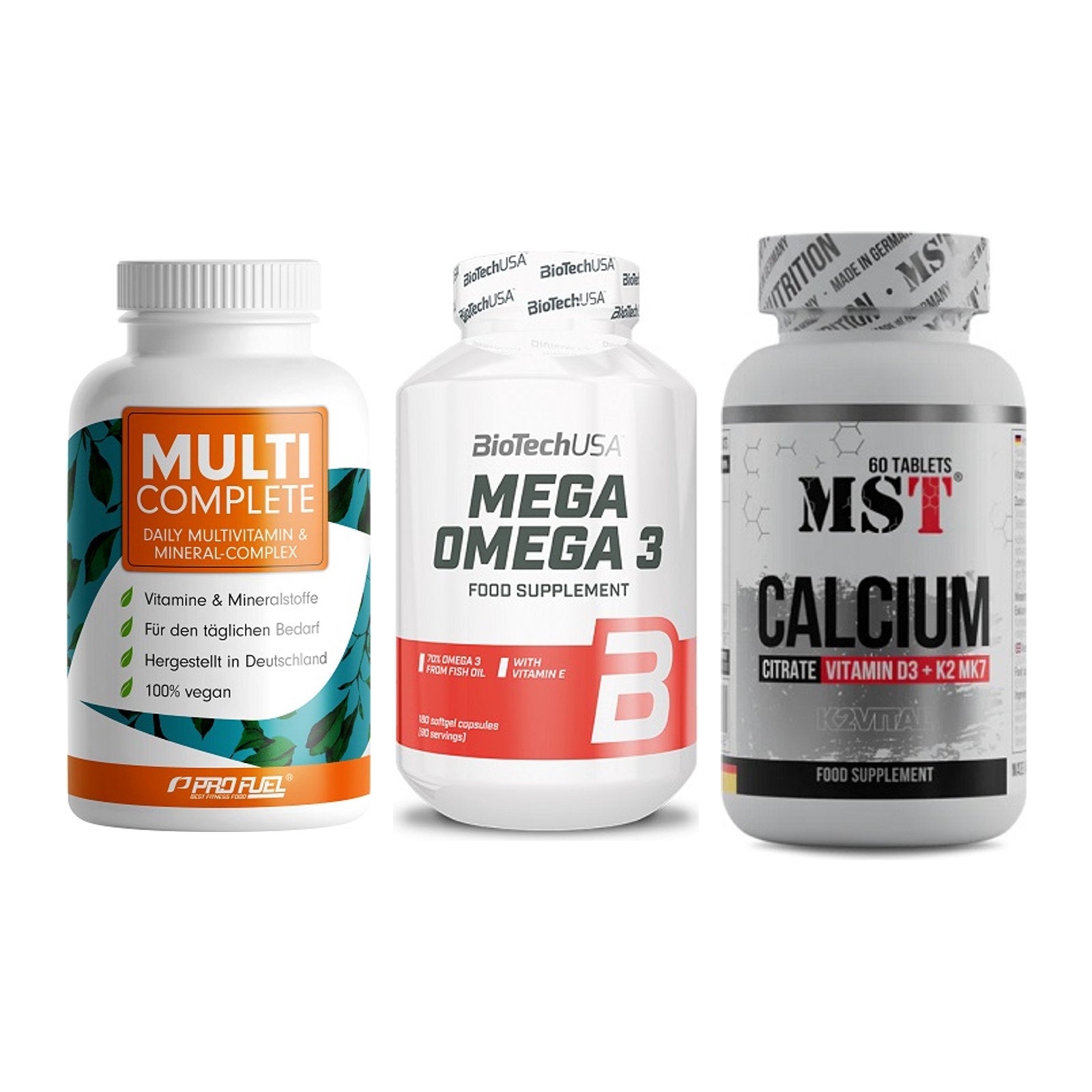 Grundversorgung: ProFuel MULTI + BioTech Mega + MST Calcium – alle enthaltenen Artikel