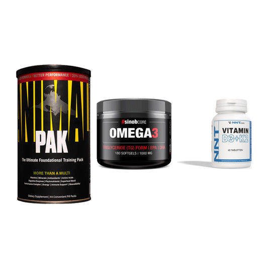 Grundversorgung: Universal + Sinob Omega 3 + NNT Vitamin – alle enthaltenen Artikel
