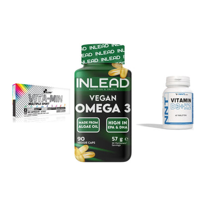 Grundversorgung: Olimp Vita-Min + INLEAD Vegan + NNT Vitamin – alle enthaltenen Artikel