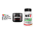 Grundversorgung: Olimp Vita-Min + Sinob Omega 3 + MST Vitamin D3 – alle enthaltenen Artikel