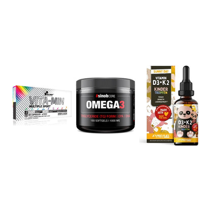 Grundversorgung: Olimp Vita-Min + Sinob Omega 3 + ProFuel VITAMIN – alle enthaltenen Artikel