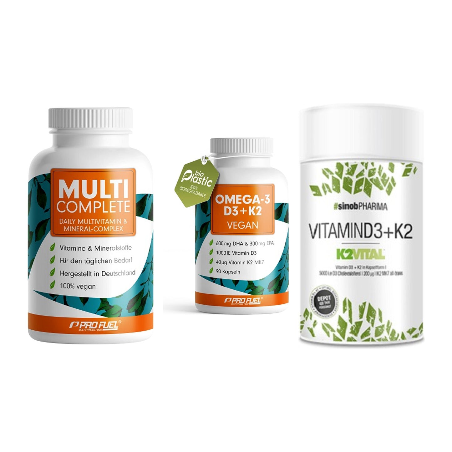 Grundversorgung: ProFuel MULTI + ProFuel Omega 3 + Sinob Vitamin – alle enthaltenen Artikel