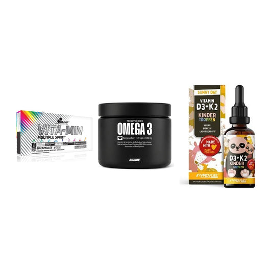 Grundversorgung: Olimp Vita-Min + Big Zone Omega + ProFuel VITAMIN – alle enthaltenen Artikel