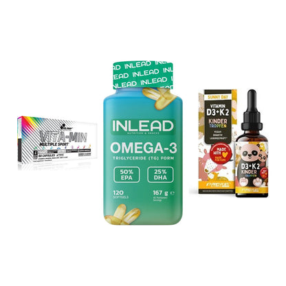 Grundversorgung: Olimp Vita-Min + INLEAD Omega-3 + ProFuel VITAMIN – alle enthaltenen Artikel
