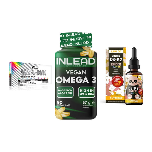 Grundversorgung: Olimp Vita-Min + INLEAD Vegan + ProFuel VITAMIN – alle enthaltenen Artikel