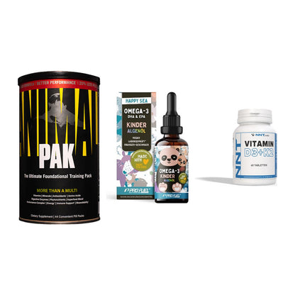 Grundversorgung: Universal + ProFuel OMEGA-3 + NNT Vitamin – alle enthaltenen Artikel