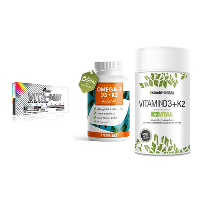 Grundversorgung: Olimp Vita-Min + ProFuel Omega 3 + Sinob Vitamin – alle enthaltenen Artikel