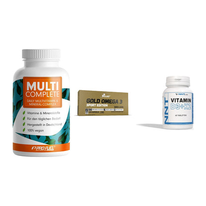 Grundversorgung: ProFuel MULTI + Olimp Omega 3 + NNT Vitamin – alle enthaltenen Artikel