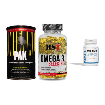Grundversorgung: Universal + MST Omega 3 + NNT Vitamin – alle enthaltenen Artikel