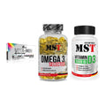 Grundversorgung: Olimp Vita-Min + MST Omega 3 + MST Vitamin D3 – alle enthaltenen Artikel