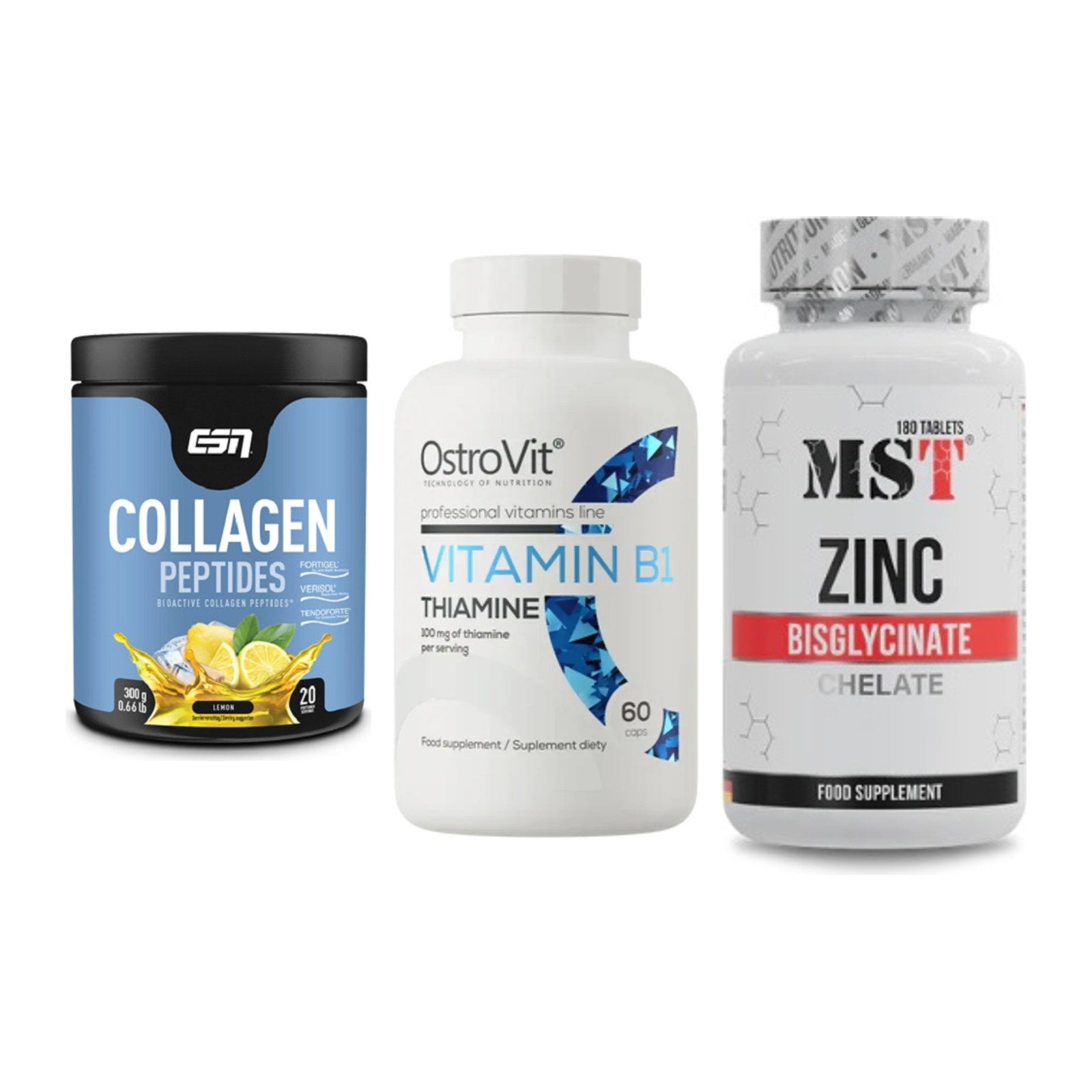 Haut, Haare & Nägel: ESN Collagen + Ostrovit + MST Zinc – alle enthaltenen Artikel