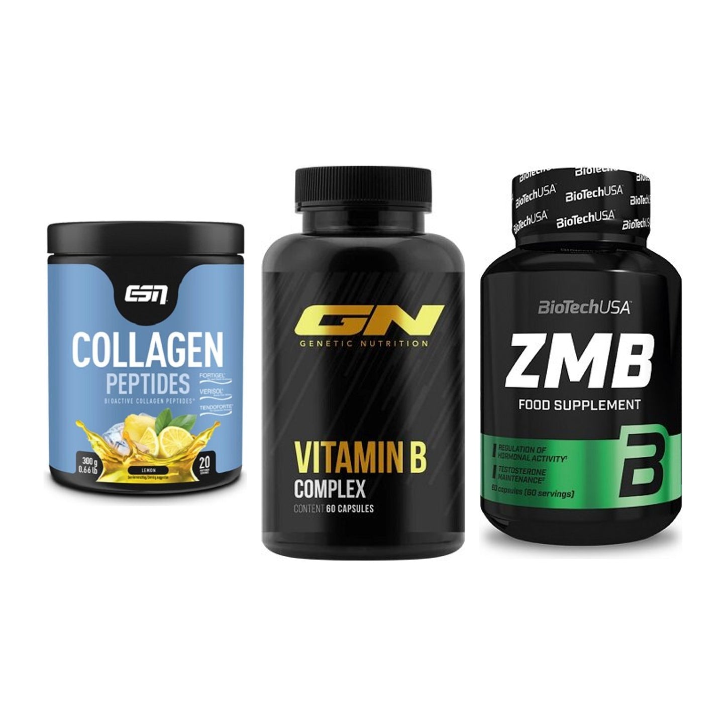 Haut, Haare & Nägel: ESN Collagen + GN Vitamin + BioTech ZMB – alle enthaltenen Artikel