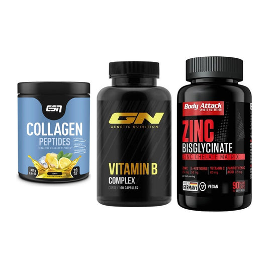 Haut, Haare & Nägel: ESN Collagen + GN Vitamin + Body Attack – alle enthaltenen Artikel