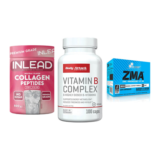 Haut, Haare & Nägel: INLEAD Collage + Body Attack + Olimp ZMA – alle enthaltenen Artikel