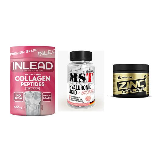 Haut, Haare & Nägel: INLEAD Collage + MST Hyaluronic + Peak Zink – alle enthaltenen Artikel