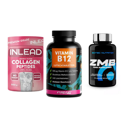 Haut, Haare & Nägel: INLEAD Collage + ProFuel Vitami + Scitec ZMB – alle enthaltenen Artikel