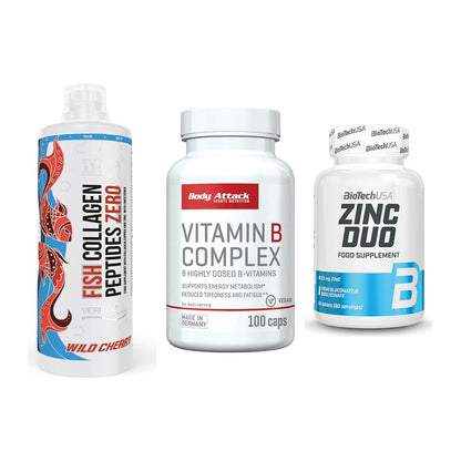 Haut, Haare & Nägel: MST Fish + Body Attack + BioTech Zinc – alle enthaltenen Artikel