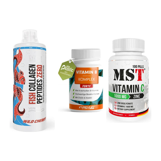 Haut, Haare & Nägel: MST Fish + ProFuel Vitami + MST Vitamin C – alle enthaltenen Artikel