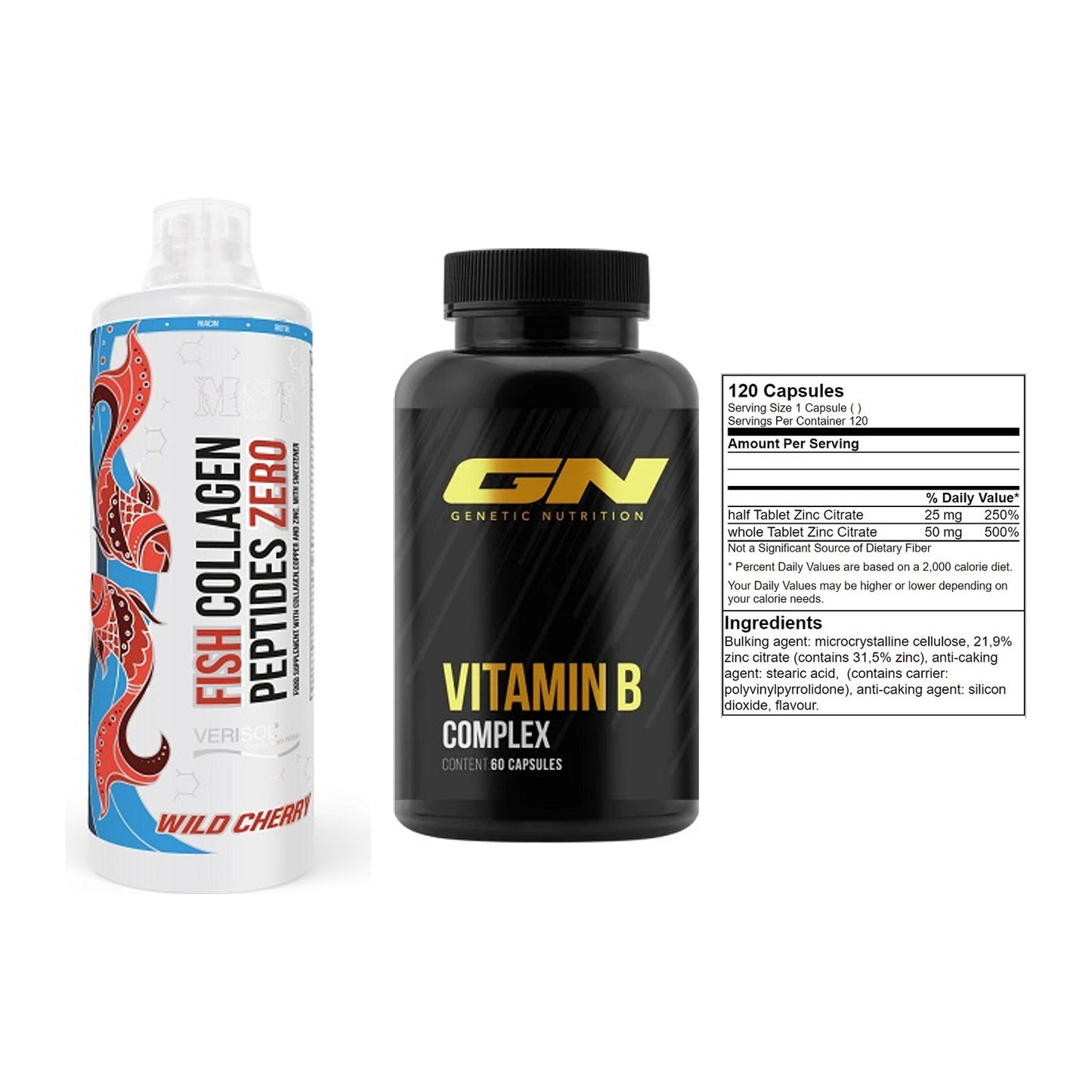 Haut, Haare & Nägel: MST Fish + GN Vitamin + GN Zinc Citrat – alle enthaltenen Artikel