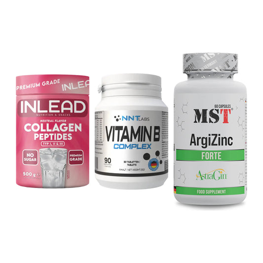 Haut, Haare & Nägel: INLEAD Collage + NNT Vitamin B + MST ArgiZinc – alle enthaltenen Artikel