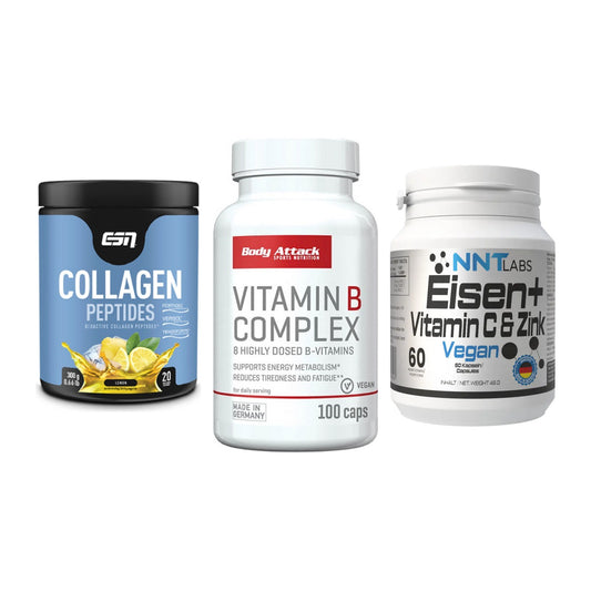 Haut, Haare & Nägel: ESN Collagen + Body Attack + NNT Eisen – alle enthaltenen Artikel