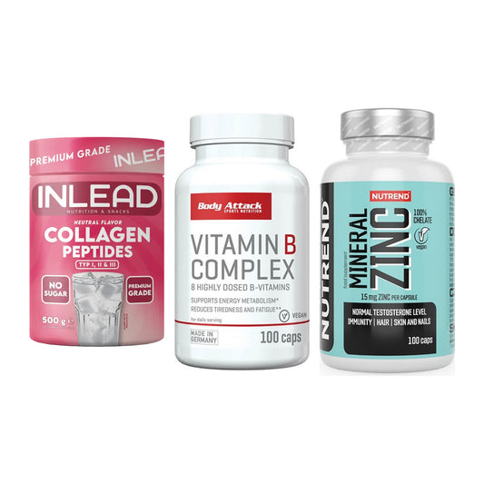Haut, Haare & Nägel: INLEAD Collage + Body Attack + Nutrend Zinc – alle enthaltenen Artikel