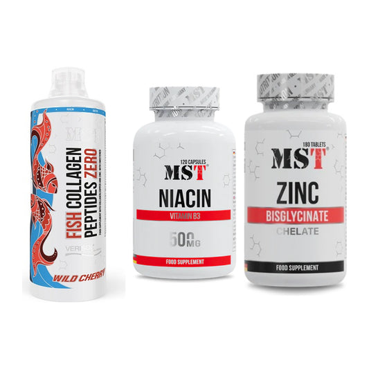 Haut, Haare & Nägel: MST Fish + MST Niacin + MST Zinc – alle enthaltenen Artikel