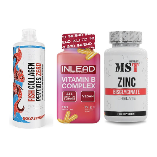 Haut, Haare & Nägel: MST Fish + INLEAD Vitamin + MST Zinc – alle enthaltenen Artikel
