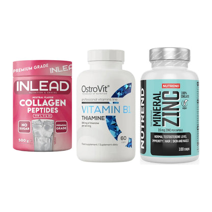 Haut, Haare & Nägel: INLEAD Collage + Ostrovit + Nutrend Zinc – alle enthaltenen Artikel