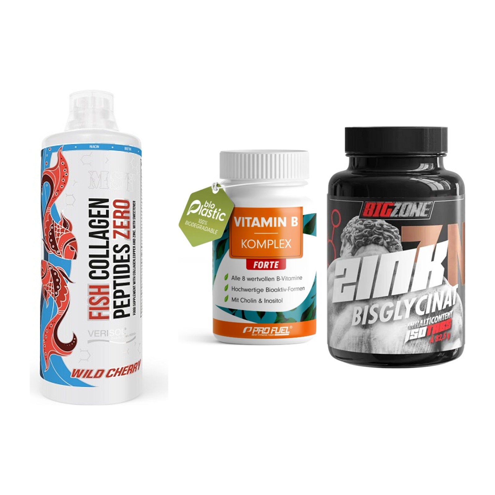 Haut, Haare & Nägel: MST Fish + ProFuel Vitami + Big Zone Zink – alle enthaltenen Artikel