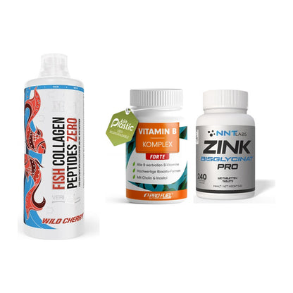 Haut, Haare & Nägel: MST Fish + ProFuel Vitami + NNT Zink 50mg – alle enthaltenen Artikel