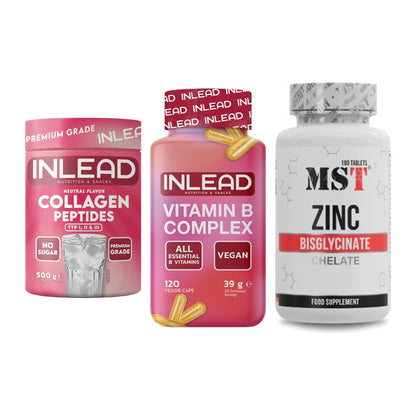 Haut, Haare & Nägel: INLEAD Collage + INLEAD Vitamin + MST Zinc – alle enthaltenen Artikel