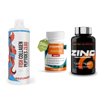 Haut, Haare & Nägel: MST Fish + ProFuel Vitami + Scitec Zinc – alle enthaltenen Artikel