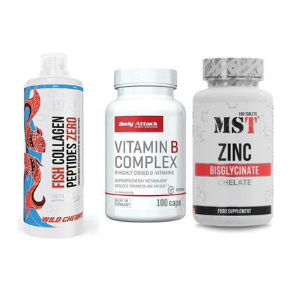 Haut, Haare & Nägel: MST Fish + Body Attack + MST Zinc – alle enthaltenen Artikel