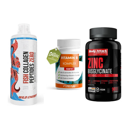 Haut, Haare & Nägel: MST Fish + ProFuel Vitami + Body Attack – alle enthaltenen Artikel