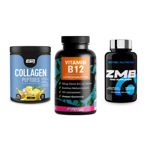 Haut, Haare & Nägel: ESN Collagen + ProFuel Vitami + Scitec ZMB – alle enthaltenen Artikel