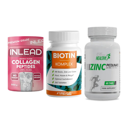 Haut, Haare & Nägel: INLEAD Collage + ProFuel BIOTIN + MST Healthy – alle enthaltenen Artikel