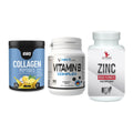 Haut, Haare & Nägel: ESN Collagen + NNT Vitamin B + #GYMJUICE ZINC – alle enthaltenen Artikel