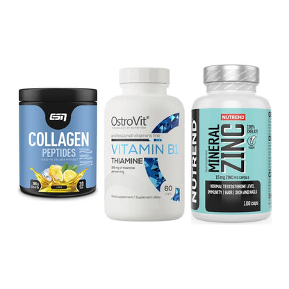 Haut, Haare & Nägel: ESN Collagen + Ostrovit + Nutrend Zinc – alle enthaltenen Artikel