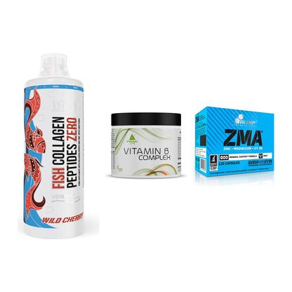 Haut, Haare & Nägel: MST Fish + Peak Vitamin B + Olimp ZMA – alle enthaltenen Artikel
