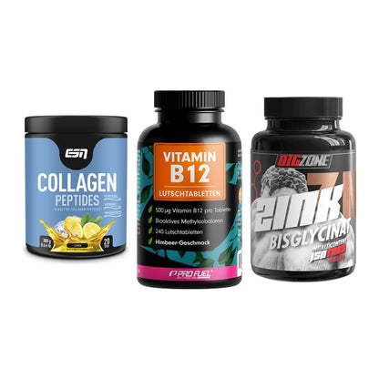 Haut, Haare & Nägel: ESN Collagen + ProFuel Vitami + Big Zone Zink – alle enthaltenen Artikel