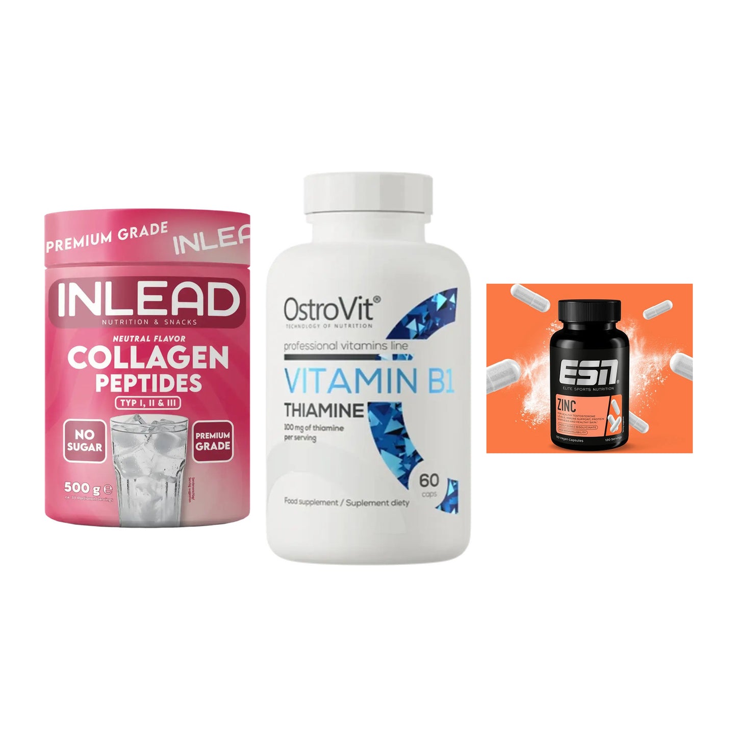 Haut, Haare & Nägel: INLEAD Collage + Ostrovit + ESN Zinc – alle enthaltenen Artikel