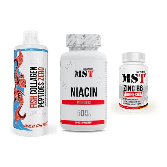 Haut, Haare & Nägel: MST Fish + MST Niacin + MST Zinc – alle enthaltenen Artikel