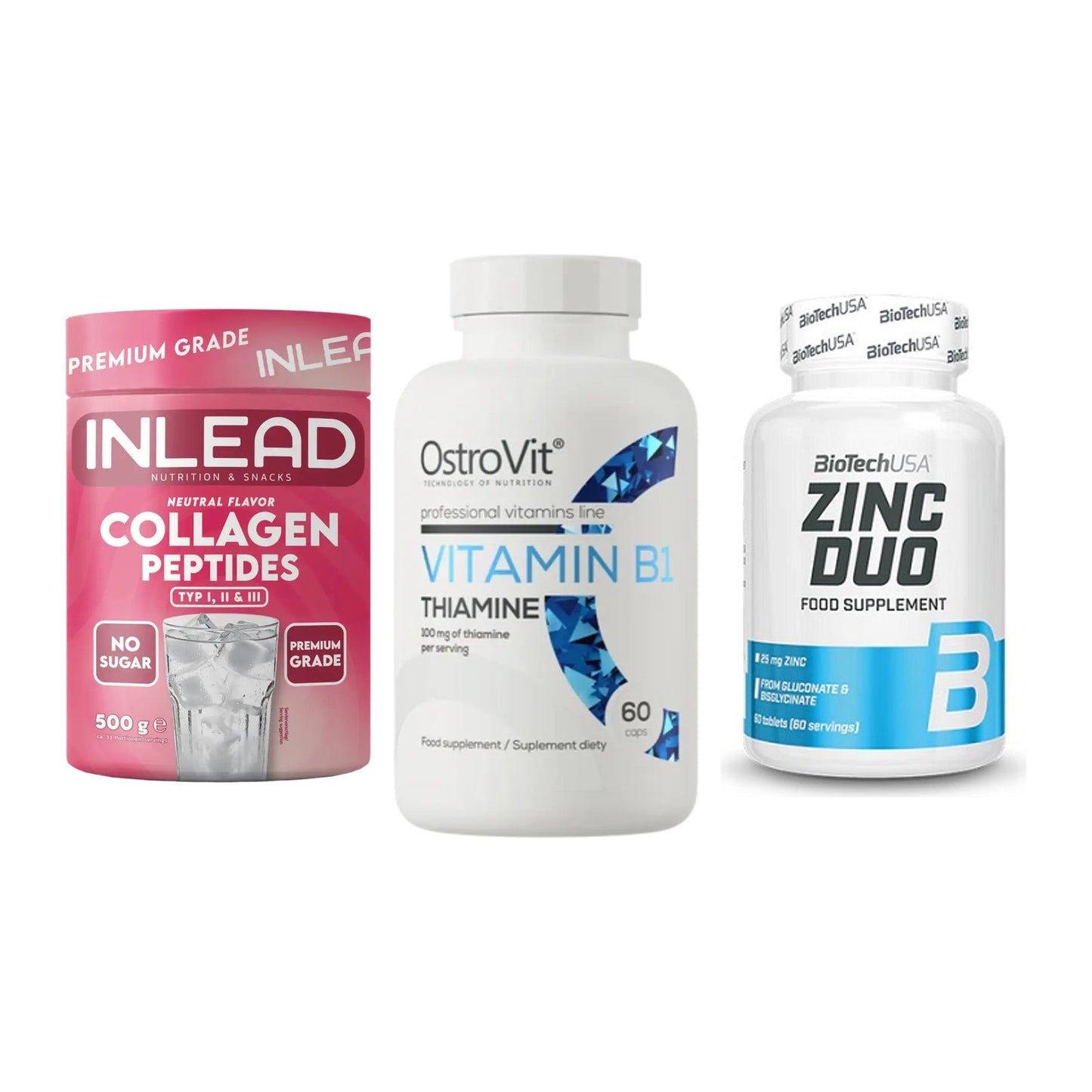 Haut, Haare & Nägel: INLEAD Collage + Ostrovit + BioTech Zinc – alle enthaltenen Artikel
